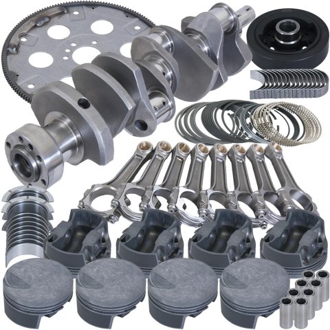 Eagle Chevy 454 1Pc 4.250in Crank 6.385in I-Beam Rod -3cc Flat Top 4.350in Pistons Balanced Assembly