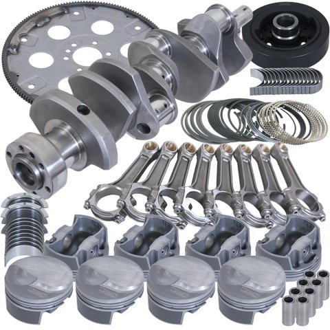 Eagle Chevy 454 1Pc 4.250in Crank 6.385in I-Beam Rods 4.350in Pistons 168 Tooth FP Balanced Assembly