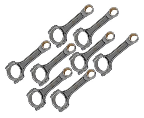 Eagle Chevrolet LS 6.100in .943in PIN 6.100in 5140 Steel 3/8in Bolts I-Beam Conn Rods - Set of 8