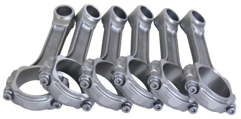 Eagle Jeep 4.0L/242 C.I. 6.123in 5140 Steel .9305in Press-Fit Pin 3/8in Bolts I-Beam Rods - Set of 6