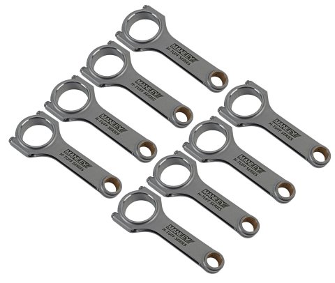 Manley Chevrolet LS 6.125 Length H Tuff Series Connecting Rod Set w/ ARP 2000 Bolts