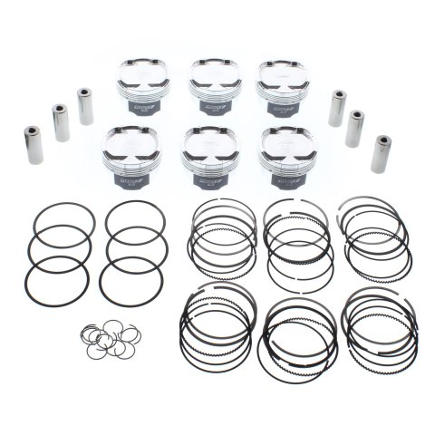 Manley Toyota 2JZGTE 94mm Stroke 86.5mm Bore -14cc Dish 9:1 CR Turbo Tuff Piston Set w/ Rings