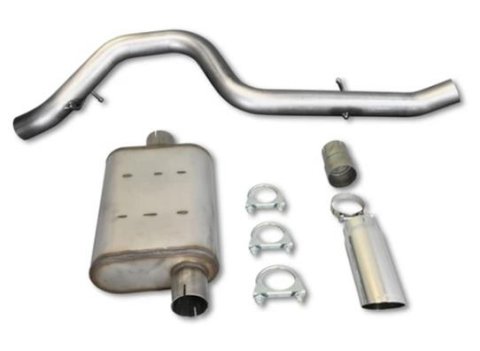 JBA 97-99 Jeep Wrangler TJ 2.5L/4.0L 304SS Single Rear Exit Cat-Back Exhaust