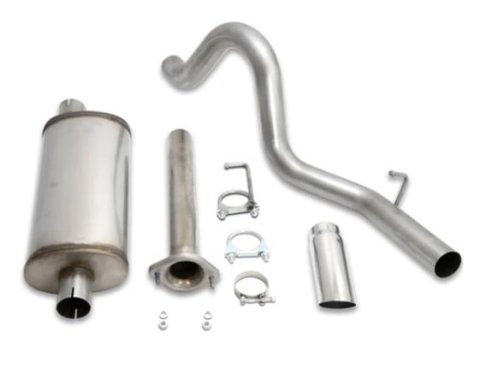 JBA 04-06 Jeep Wrangler LJ 2.4L/4.0L 304SS Single Rear Exit Cat-Back Exhaust