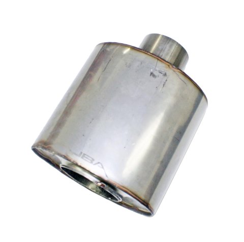 JBA Universal Straight-Through 304SS Muffler 6x6x4 2.5in Inlet Diameter Center/Center