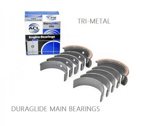 ACL TRIMETAL - Chrysler Prod. V8 360 1974-98 Engine Crankshaft Main Bearing Set