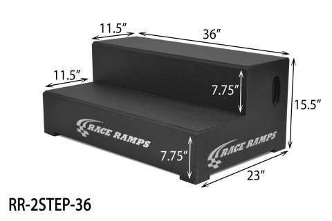 Race Ramps 36in. 2-Step Trailer Step