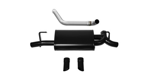 Corsa Sport Exhaust Systems for 2018-2023 WRANGLER - 21013BLK Systems, 2.5" Black Axle-Back, Dual Rear Exit with Turn Down Outlets, Series