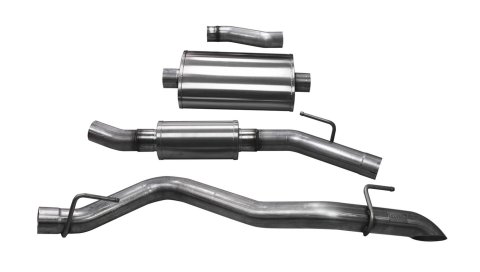 Corsa 2020-2025 Jeep Gladiator JT 3.0in Cat-Back Touring Single Side Exit w/ Turn Down Tip