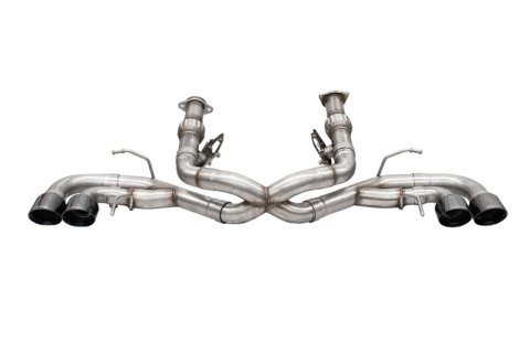 Corsa 2020-25 Corvette C8 3in Xtreme Cat-Back Exhaust 4.5in Black Quad Tips - Deletes stock AFMValve