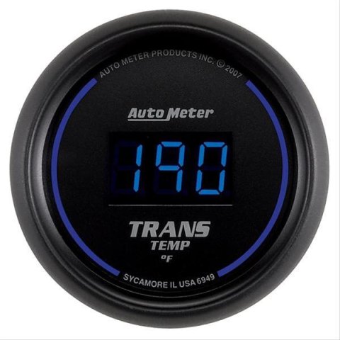 Autometer 52.4mm Black Digital Trans Temperature Gauge