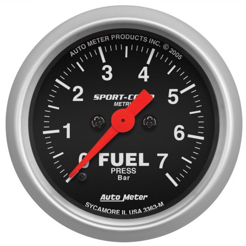 Autometer 2-1/16in 7BAR Digital Stepper Motor Sport-Comp Fuel Pressure Gauge