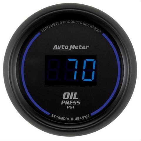 Autometer Cobalt Digital 52.4mm Black 0-100psi Oil Pressure Gauge