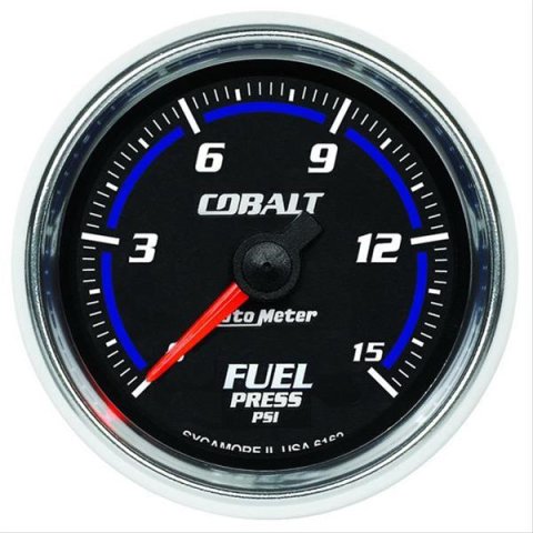 Autometer Cobalt 52mm 15 PSI Electronic Fuel Pressure Gauge