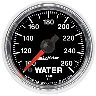 Autometer GS 100-260 degree Electronic Water Temperature Gauge