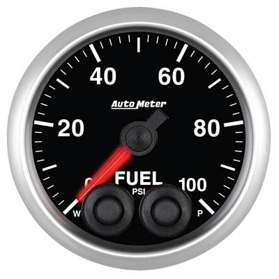 Autometer Elite 52mm 0-100 PSI Fuel Pressure Peak & Warn w/ Electronic Control Gauge