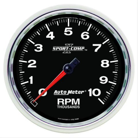 Autometer Sport-Comp II 5 inch 0-10000 RPM In Dash Tachometer