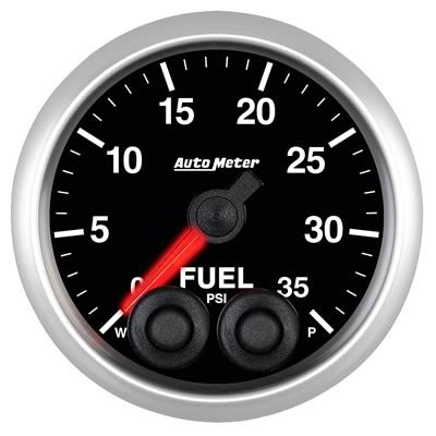 Autometer Elite 2-1/16in 0-35 PSI Fuel Pressure Stepper Motor w/ Peak & Warn
