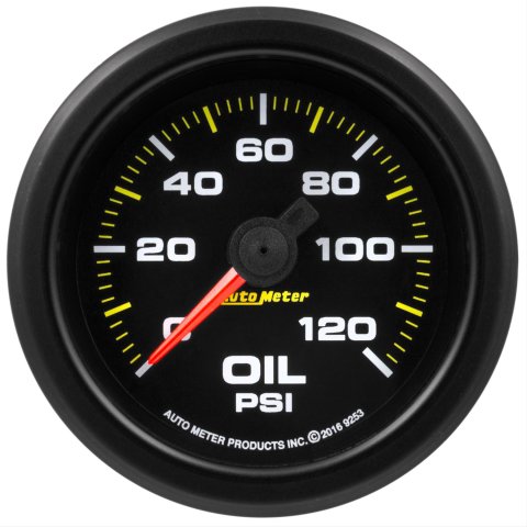Autometer Extreme Environment 2-1/16in 120psi Stepper Motor Oil Pressure Gauge w/ Warning Light