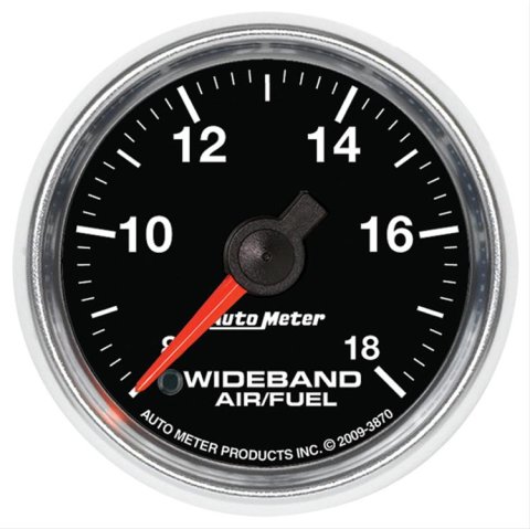 Autometer GS 52mm Analog 8:1-18:1 Air/Fuel Ratio Wideband Gauge