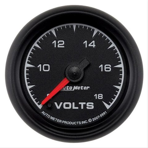 Autometer ES 2-1/16in 18V Digital Stepper Motor Voltmeter
