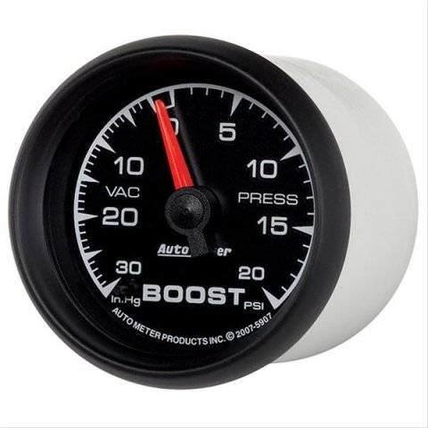Autometer ES 52.4mm 30 In. HG/20 PSI Vacuum/Boost Gauge