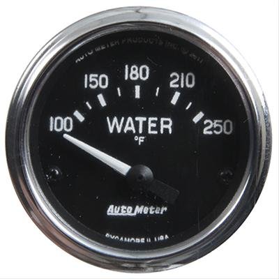 Autometer Cobra 2 1/16in 100-250 Def F Electric Water Temp Gauge