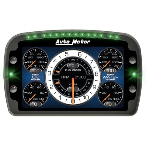 Autometer Racing Instrument Display Color LCD Including Shift and Alarm Lights Datalogging CD7