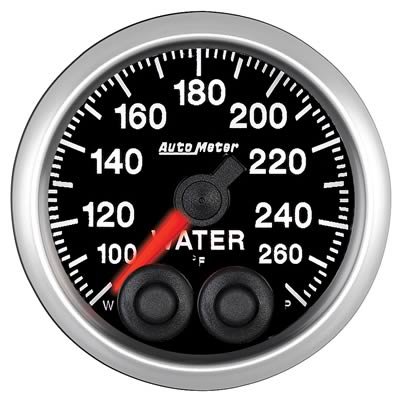 Autometer Elite 52mm 100-260 Degrees F Water Temperature Peak and Warn Gauge w/ Electronic Control