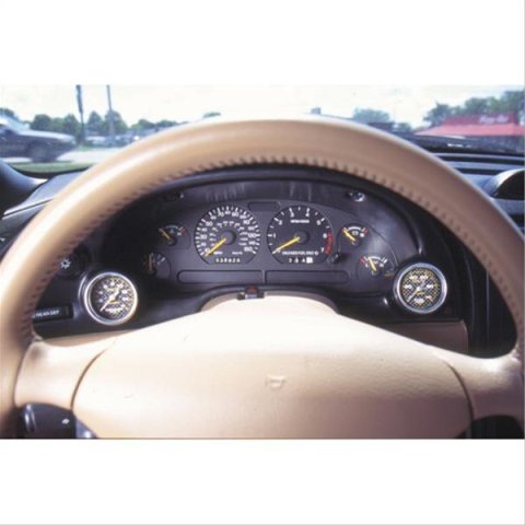 Autometer 01-04 Ford Mustang 52mm Black Dual Instrument Cluster Bezel