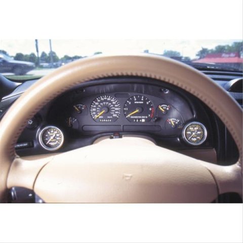 Autometer 94-00 Ford Mustang 52mm Black Dual Instrument Cluster Bezel