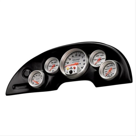 Autometer 94-04 Ford Mustang Black Combo Race Panel (Holds one 5in Instrument & four 2-5/8in Gauges)
