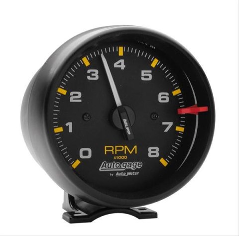 Autometer Autogage Black 8,000 RPM Pedestal Mount Tachometer