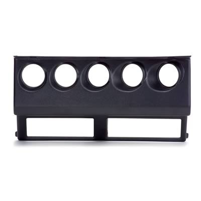 Autometer 87-95 Jeep Wrangler YJ Black Cluster Bezel - Holds Five 2-1/16in Gauges