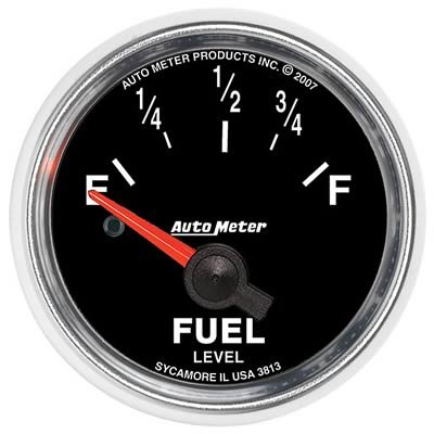 Autometer GS 52mm 0-90 ohms Short Sweep Electronic Fuel Level GM Gauge