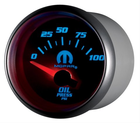 Autometer Mopar 52mm Short Sweep Electronic 0-100 PSI Oil Pressure Gauge