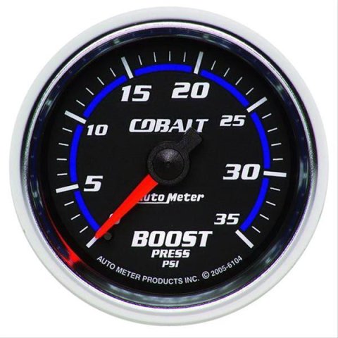 Autometer Cobalt 52mm 0-35 psi Mechanical Boost Gauge