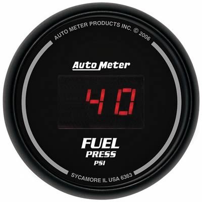 Autometer Z Series 52mm Black Digital 5-100 PSI Fuel Pressure Gauge
