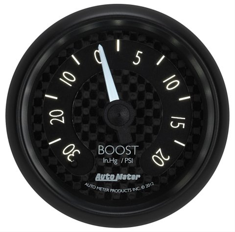 Autometer GT Series 52mm Mechanical 30 In Hg/20 psi Vacuum/Boost Gauge