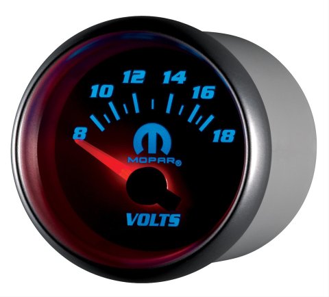 Autometer Mopar 52.4mm SSE 8-18 Volts Voltmeter Gauge