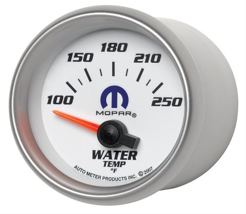 Autometer Mopar 52.4mm SSE 100-250 Degree F Water Temperature Gauge
