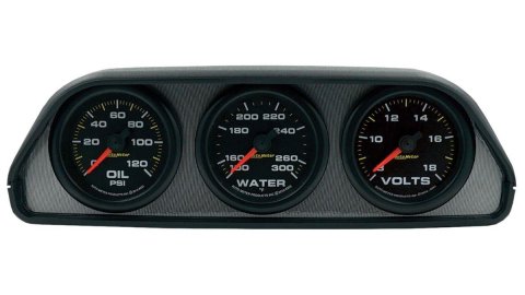 AutoMeter Extreme Environment 3 Gauge Kit w/ Universal Dash Pod