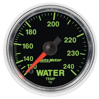 Autometer GS 52mm 120-240 Deg F Mechanical Water Temperature Gauge