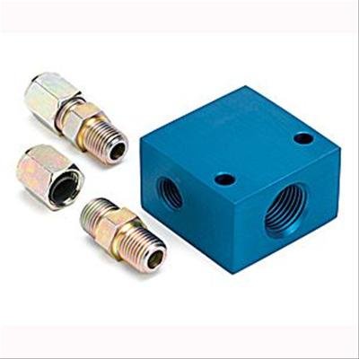 Autometer Temperature Manifold Adaptor for 3/8 O.D. Tubing