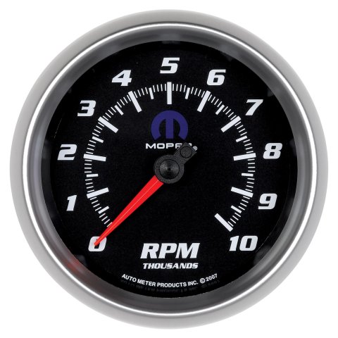 Autometer Mopar 3-3/8in 10K RPM In-Dash Tachometer Gauge - Black
