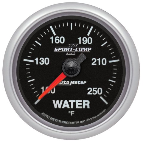 Autometer Sport-Comp II 2-1/16in 100-250F SPN 110 Water Temp Gauge