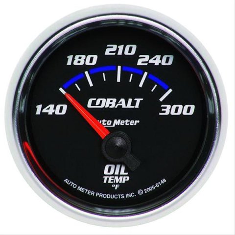 Autometer Cobalt 2 1/6in 140-300 Degree F Oil Temperature Gauge