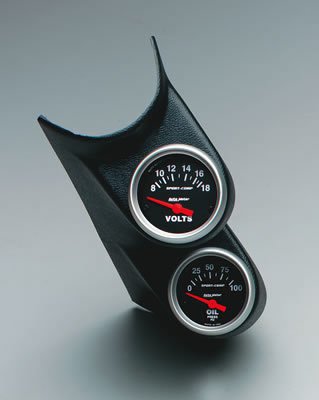 Autometer 89-93 Ford Thunderbird 2 1/16 Dual Pod BLK