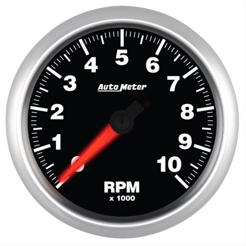 Autometer Street Progressive Shift Light 85.7mm Tachometer 0-10,000 RPM