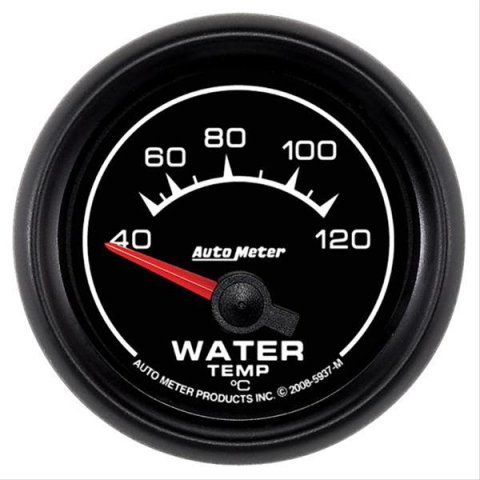 Autometer ES 52mm 40-120 Deg C Short Sweep Electric Water Temperature Gauge